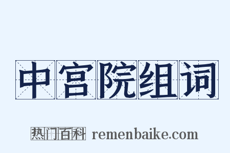 中宫院组词是什么意思的图片